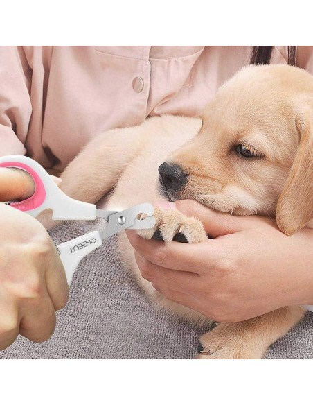 Cortauñas para Mascotas OneCut Rosa - Afilado y Seguro
