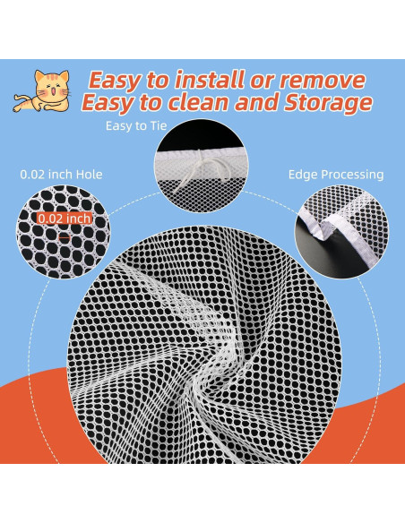 Red de Seguridad para Barandillas Dovesail 457x91 cm Blanca