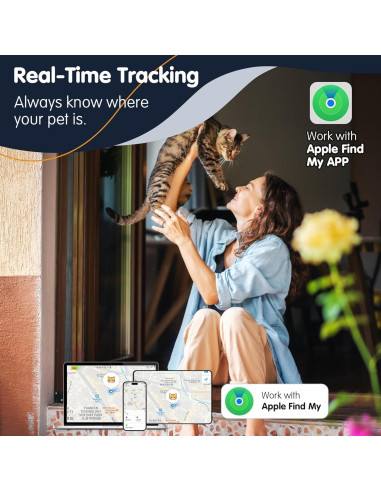 Rastreador de Mascotas GBVP para Gato iOS Azul
