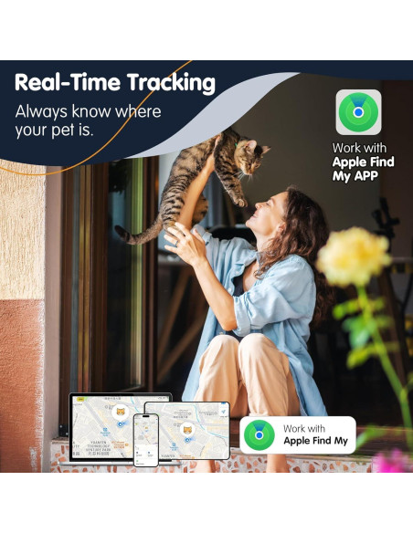 Rastreador de Mascotas GBVP para Gato iOS Azul