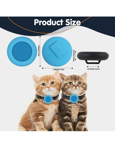 Rastreador de Mascotas GBVP para Gato iOS Azul