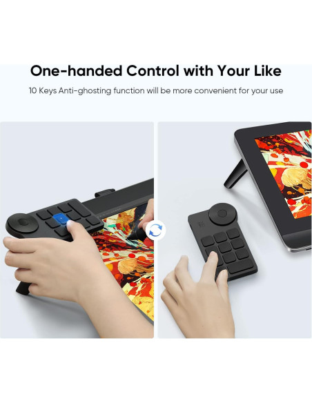 Teclado Inalámbrico XP-PEN Mini Keydial ACK05 Bluetooth 1000mAh