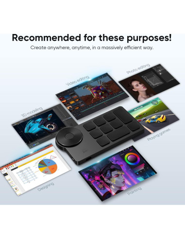 Teclado Inalámbrico XP-PEN Mini Keydial ACK05 Bluetooth 1000mAh