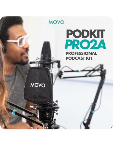 Kit de Micrófono Profesional Movo VSM-5 con Interfaz MDX-1