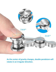 Spinner Antiestrés Duomishu de Acero Inoxidable 35g 2