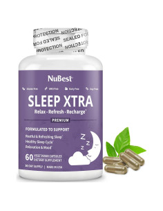 Suplemento para Sueño NuBest Sleep Xtra - 60 Cápsulas Veganas