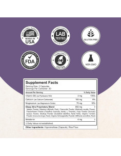 Suplemento para Sueño NuBest Sleep Xtra - 60 Cápsulas Veganas 2