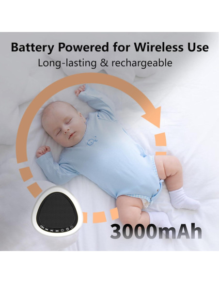 Máquina de Ruido Blanco SOMEYOU SY-Clock con Luz Nocturna