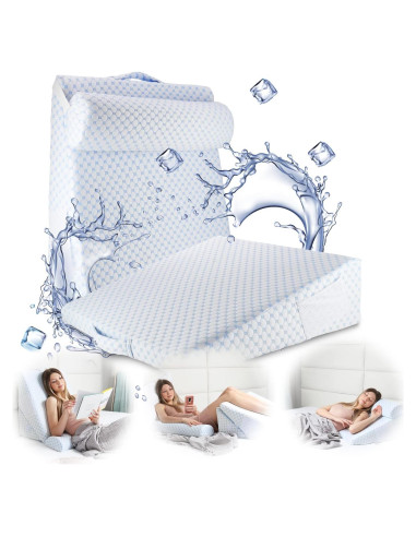 Cojín en Cuña Nestl 19 cm Espuma Viscoelástica Refrigerante