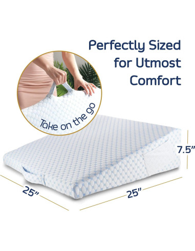 Cojín en Cuña Nestl 19 cm Espuma Viscoelástica Refrigerante