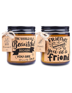 Juego de Velas Aromáticas KIYTARBOO Lavanda y Vainilla 2x255g