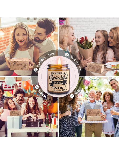 Juego de Velas Aromáticas KIYTARBOO Lavanda y Vainilla 2x255g