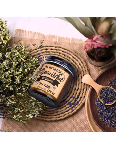 Juego de Velas Aromáticas KIYTARBOO Lavanda y Vainilla 2x255g