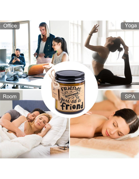 Juego de Velas Aromáticas KIYTARBOO Lavanda y Vainilla 2x255g