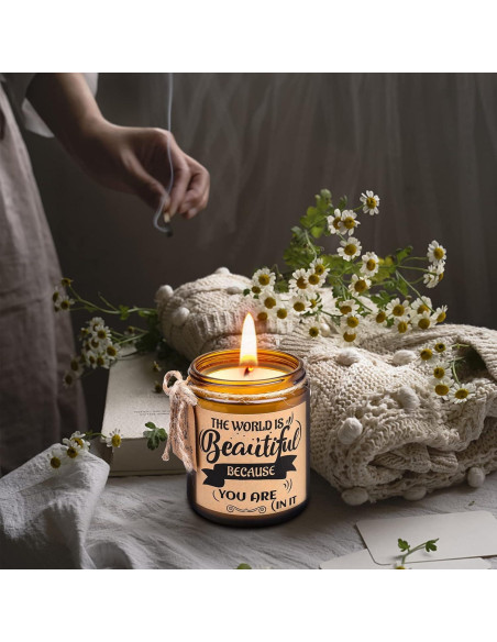 Juego de Velas Aromáticas KIYTARBOO Lavanda y Vainilla 2x255g