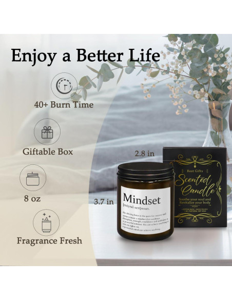 Vela Aromática de Cedro THDSE 240g - Regalo Motivacional