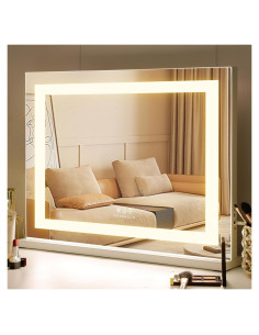 Espejo de Tocador FENCHILIN LED 57.9x45.7 cm Blanco