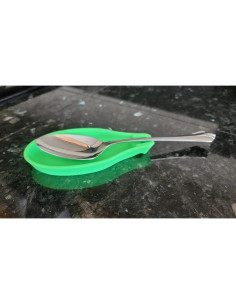 Soporte de Cuchara de Silicona Handy Housewares Verde 14,61 cm 2