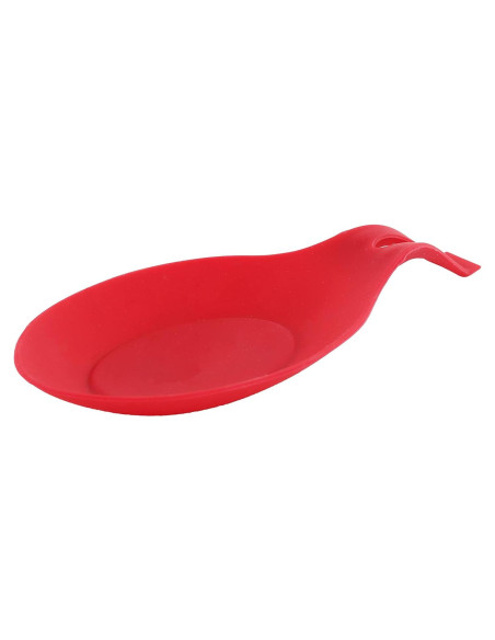 Soporte de Cuchara de Silicona Servette Home Rojo 20x10 cm