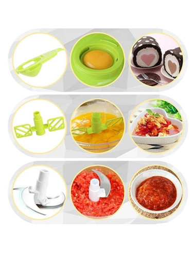 Procesador de Alimentos Manual Tenta Kitchen 1200 ml Verde