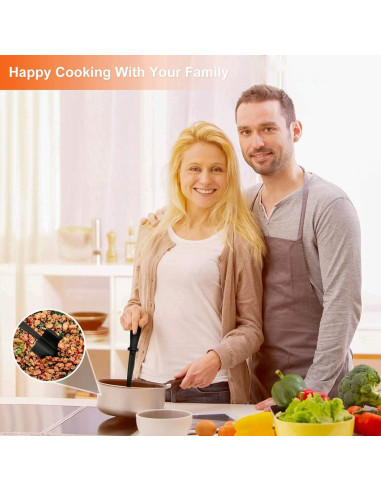 4 Piezas Aplastador de Carne Nylon TKSDW Resistente al Calor