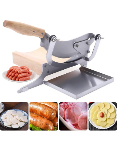 Cortadora Manual de Carne RIQUIPAI de Acero Inoxidable 0-12 mm