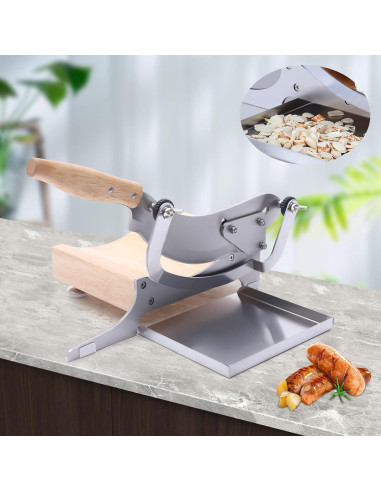 Cortadora Manual de Carne RIQUIPAI de Acero Inoxidable 0-12 mm