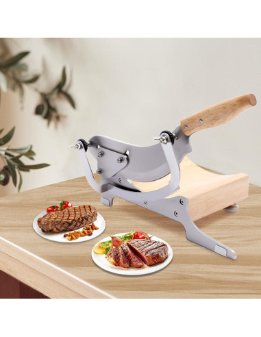Cortadora Manual de Carne RIQUIPAI de Acero Inoxidable 0-12 mm