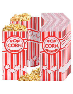 Bolsas de Papel para Palomitas Essenya 500 Piezas 28g