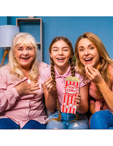 Bolsas de Papel para Palomitas Essenya 500 Piezas 28g