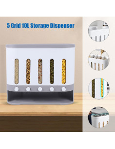 Dispensador de Alimentos Secos 5 Compartimentos ReqianXH 2