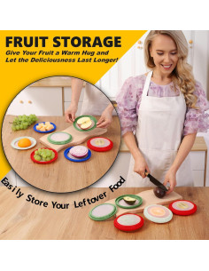 Juego de 4 Contenedores de Almacenamiento Erehere - Silicona Hermética 2