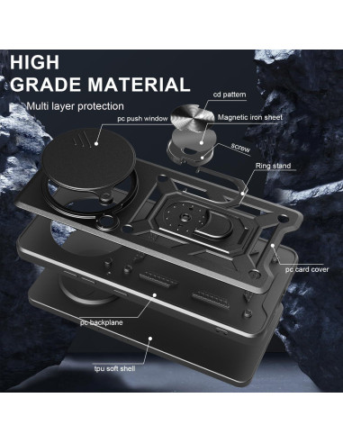 Funda Huawei Honor Magic 7 Pro + Vidrio Templado 9H Negra