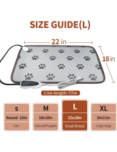 Almohadilla Térmica para Mascotas GOLOPET 55x46 cm Ajustable 2