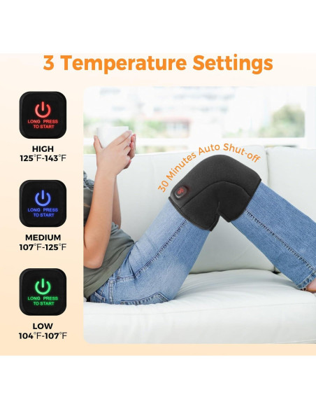 Férula de Rodilla Calentada Gasumos 3000mAh 3 Modos