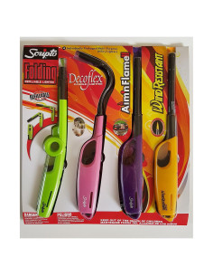 Combo de 4 Encendedores Scripto Multiusos Negro