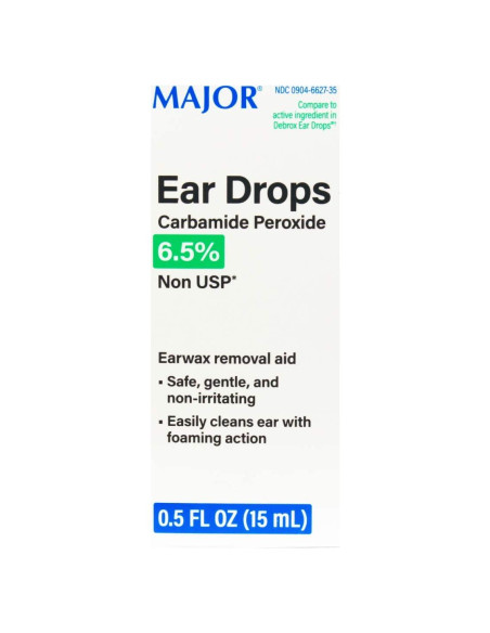 Gotas para Oídos Major 15mL Peróxido de Carbamida 6.5%