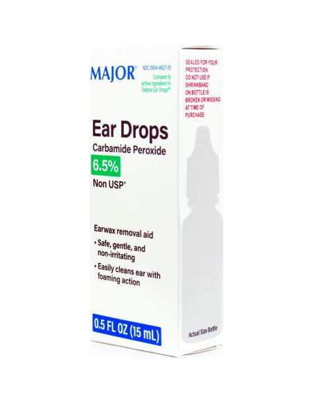 Gotas para Oídos Major 15mL Peróxido de Carbamida 6.5%