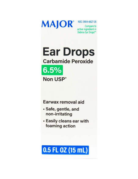 Gotas para Oídos Major 15mL Peróxido de Carbamida 6.5%
