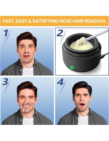 Kit de Cera para Nariz y Oídos Suerbeaty 100g USB Calentamiento