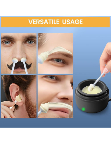 Kit de Cera para Nariz y Oídos Suerbeaty 100g USB Calentamiento