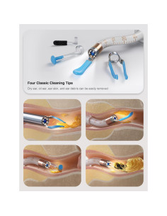 BEBIRD Earsight Plus Limpiador de Oídos HD WiFi Blanco 2