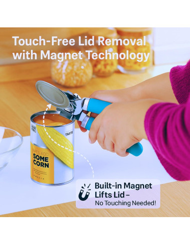 Abrebotellas Manual DIVIDE STAR Azul con Cuchilla de Acero