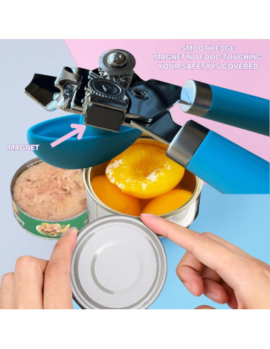 Abrebotellas Manual DIVIDE STAR Azul con Cuchilla de Acero