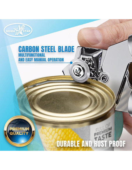 Abrebotellas Manual DIVIDE STAR Azul con Cuchilla de Acero