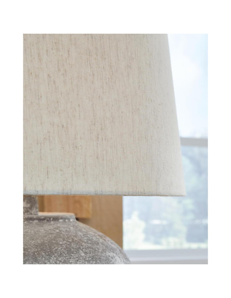 Lámpara de mesa Ashley 65.4 cm diseño piedra marrón