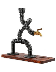 Dispensador de Licor Steampunk Vida Brillante 1L Plata 2