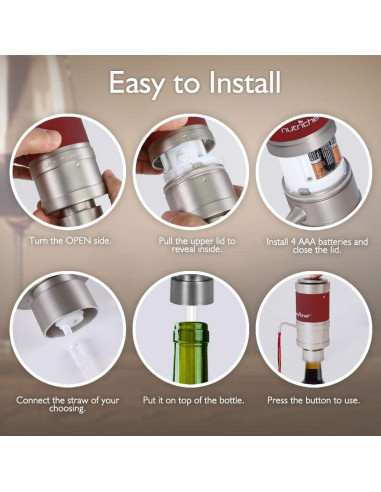 Dispensador de Vino Eléctrico NutriChef PSLWPMP50 236ml