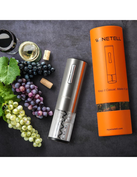 Abridor de Vino Eléctrico WINETELL Recargable 286g