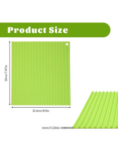 Estera de Sushi Silicona Reutilizable Apausvcm 21.6x20 cm 2